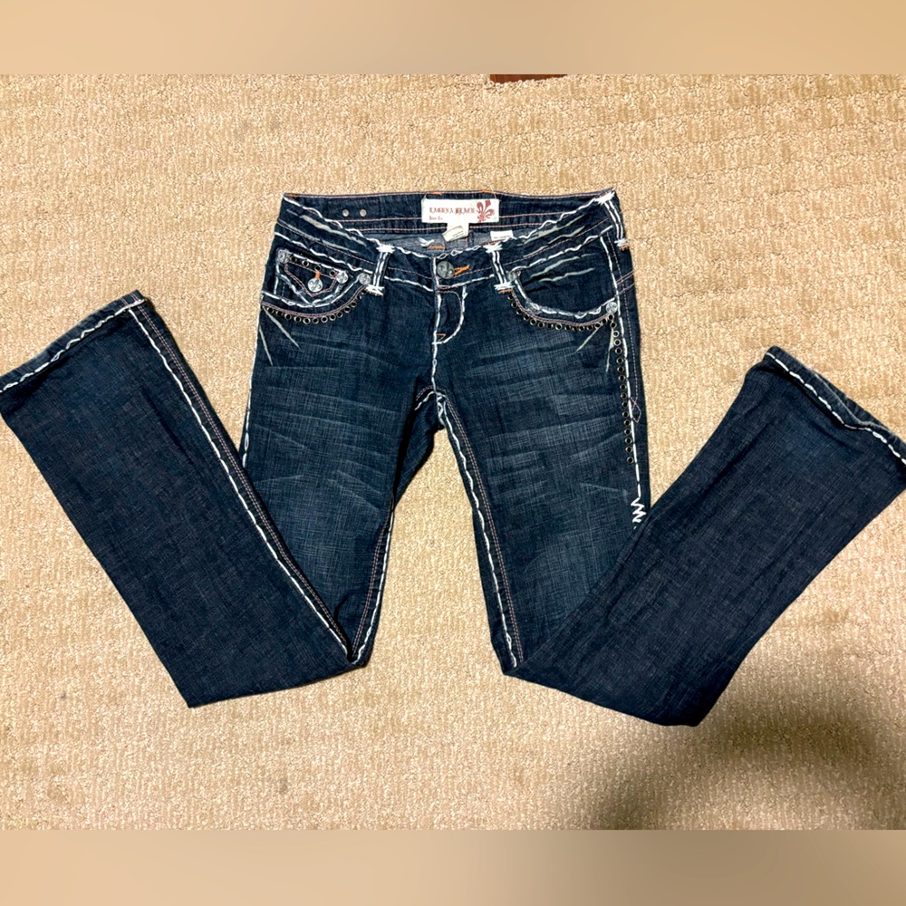 Laguna Beach Jean Co Hand Made Low rise Boot cut Size: 29, 32” inseam